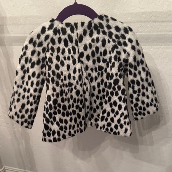 Janie and Jack Black and White Spotted Kids Cape - Picture 2 of 3